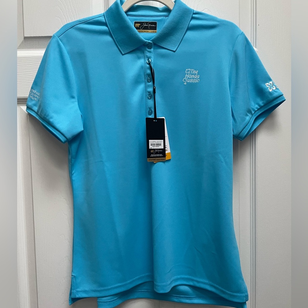 Jack Nicklaus The Honda Classic Women’s Blue Polo Shirt NWT Large